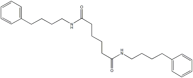 N~1~,N~6~-bis(4-phenylbutyl)hexanediamide Struktur