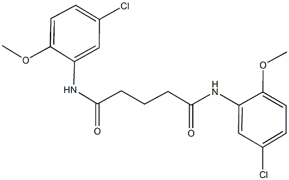 N~1~,N~5~-bis(5-chloro-2-methoxyphenyl)pentanediamide Struktur