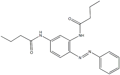 N-[3-(butyrylamino)-4-(phenyldiazenyl)phenyl]butanamide Struktur