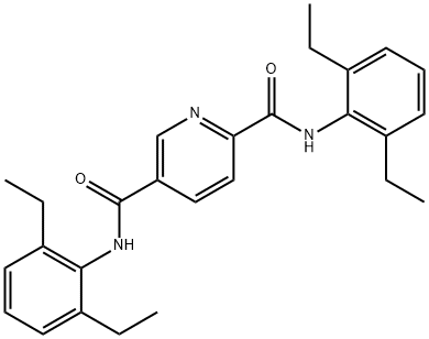 N~2~,N~5~-bis(2,6-diethylphenyl)-2,5-pyridinedicarboxamide Struktur