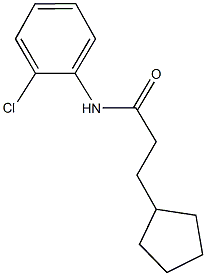 N-(2-chlorophenyl)-3-cyclopentylpropanamide Struktur