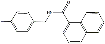 N-(4-methylbenzyl)-1-naphthamide Struktur