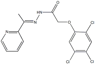 N'-[1-(2-pyridinyl)ethylidene]-2-(2,4,5-trichlorophenoxy)acetohydrazide Struktur