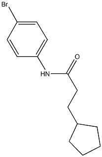 N-(4-bromophenyl)-3-cyclopentylpropanamide Struktur