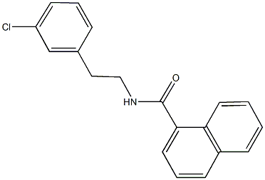 N-[2-(3-chlorophenyl)ethyl]-1-naphthamide Struktur