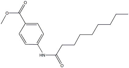 methyl 4-(nonanoylamino)benzoate Struktur