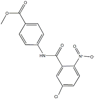 methyl 4-({5-chloro-2-nitrobenzoyl}amino)benzoate Struktur