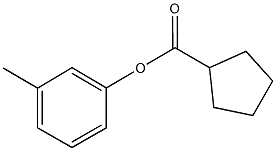 3-methylphenyl cyclopentanecarboxylate Struktur