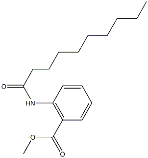 methyl2-(decanoylamino)benzoate Struktur