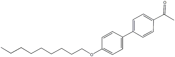 1-[4'-(nonyloxy)[1,1'-biphenyl]-4-yl]ethanone Struktur