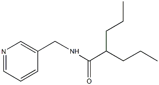 2-propyl-N-(3-pyridinylmethyl)pentanamide Struktur