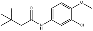 N-(3-chloro-4-methoxyphenyl)-3,3-dimethylbutanamide Struktur