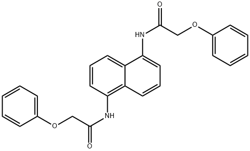 2-phenoxy-N-{5-[(phenoxyacetyl)amino]-1-naphthyl}acetamide Struktur