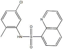 N-(5-chloro-2-methylphenyl)-8-quinolinesulfonamide Struktur