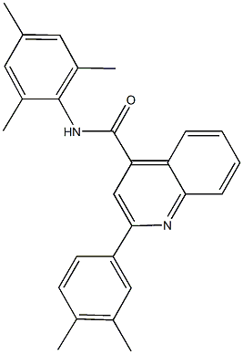 2-(3,4-dimethylphenyl)-N-mesityl-4-quinolinecarboxamide Struktur