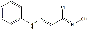 N-hydroxy-2-(phenylhydrazono)propanimidoyl chloride Struktur