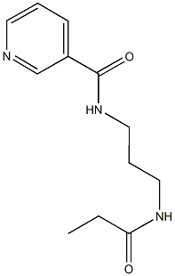 N-[3-(propionylamino)propyl]nicotinamide Struktur