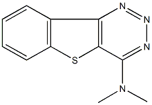 N,N-dimethyl[1]benzothieno[3,2-d][1,2,3]triazin-4-amine Struktur