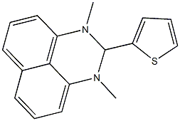 1,3-dimethyl-2-(2-thienyl)-2,3-dihydro-1H-perimidine Struktur