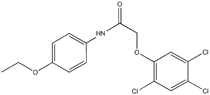 N-(4-ethoxyphenyl)-2-(2,4,5-trichlorophenoxy)acetamide Struktur