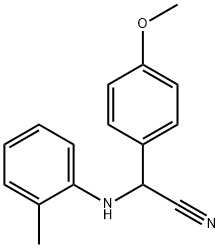 (4-methoxyphenyl)(2-toluidino)acetonitrile Struktur