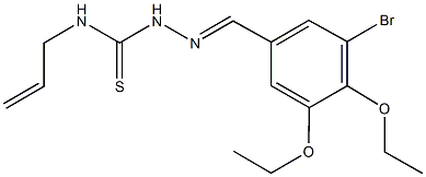 3-bromo-4,5-diethoxybenzaldehyde N-allylthiosemicarbazone Struktur