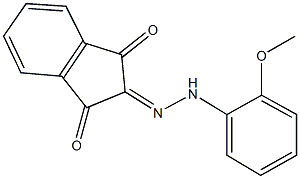 1H-indene-1,2,3-trione 2-[(2-methoxyphenyl)hydrazone] Struktur