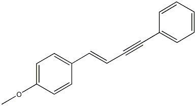 methyl 4-(4-phenyl-1-buten-3-ynyl)phenyl ether Struktur