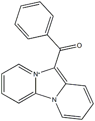 11-benzoylpyrido[1',2':3,4]imidazo[1,2-a]pyridin-10-ium Struktur