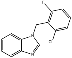 1-(2-chloro-6-fluorobenzyl)-1H-benzimidazole Struktur