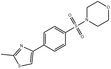 4-{[4-(2-methyl-1,3-thiazol-4-yl)phenyl]sulfonyl}morpholine Struktur