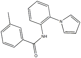 3-methyl-N-[2-(1H-pyrrol-1-yl)phenyl]benzamide Struktur