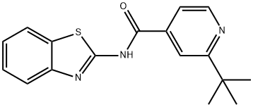 N-(1,3-benzothiazol-2-yl)-2-tert-butylisonicotinamide Struktur