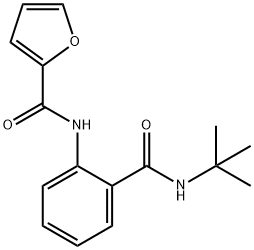 N-{2-[(tert-butylamino)carbonyl]phenyl}-2-furamide Struktur