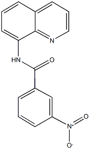 3-nitro-N-(8-quinolinyl)benzamide Struktur