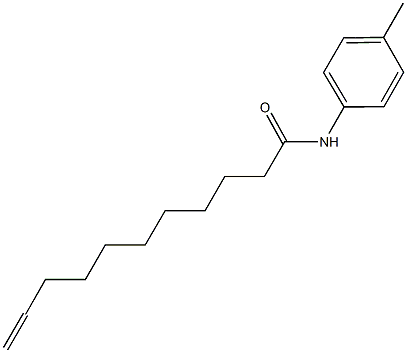 N-(4-methylphenyl)undec-10-enamide Struktur