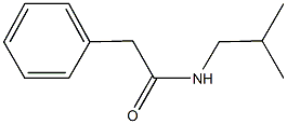 N-(2-methylpropyl)-2-phenylacetamide Struktur