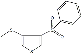 3-(methylsulfanyl)-4-(phenylsulfonyl)thiophene Struktur