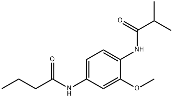 N-[4-(isobutyrylamino)-3-methoxyphenyl]butanamide Struktur