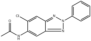 N-(6-chloro-2-phenyl-2H-1,2,3-benzotriazol-5-yl)acetamide Struktur