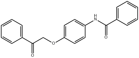 N-[4-(2-oxo-2-phenylethoxy)phenyl]benzamide Struktur