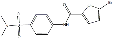 5-bromo-N-{4-[(dimethylamino)sulfonyl]phenyl}-2-furamide Struktur