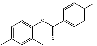 2,4-dimethylphenyl 4-fluorobenzoate Struktur