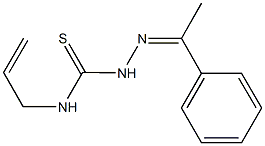 1-phenylethanone N-allylthiosemicarbazone Struktur