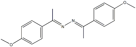 1-(4-methoxyphenyl)ethanone [1-(4-methoxyphenyl)ethylidene]hydrazone Struktur