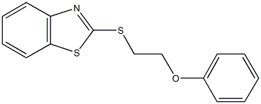 2-[(2-phenoxyethyl)sulfanyl]-1,3-benzothiazole Struktur