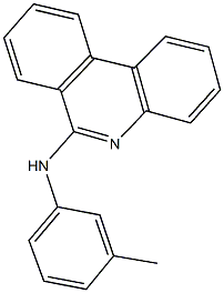 N-(3-methylphenyl)-N-(6-phenanthridinyl)amine Structure