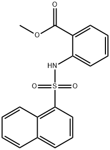 methyl 2-[(1-naphthylsulfonyl)amino]benzoate Struktur