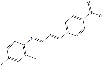 2,4-dimethyl-N-[3-(4-nitrophenyl)-2-propenylidene]aniline Struktur