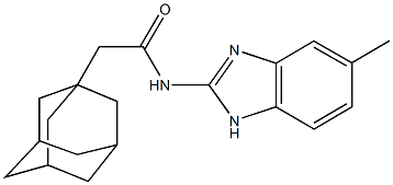 2-(1-adamantyl)-N-(5-methyl-1H-benzimidazol-2-yl)acetamide Struktur